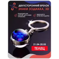 Брелок для ключей Знаки зодиака 3D Телец