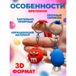 Брелок для ключей m&m's красный