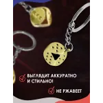 Брелок кубик золото
