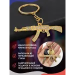 Брелок для ключей АК-47 золото