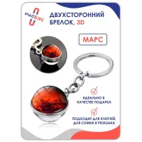 Брелок для ключей 3D Марс Брелок для ключей 3D Марс