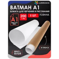 Бумага А1 200  г/м2  в тубусе 5шт