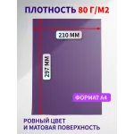 Цветная бумага двусторонняя А4 100 листов Фиолетовый Цветная бумага двусторонняя А4 100 листов Фиолетовый