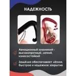 Карабин алюминиевый с ЗАЩЕЛКОЙ ЧЕРНЫЙ Карабин алюминиевый с ЗАЩЕЛКОЙ ЧЕРНЫЙ