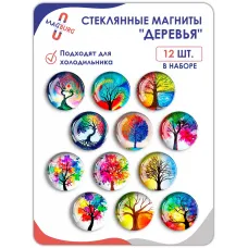 Стеклянные магниты на холодильник 3D Деревья Стеклянные магниты на холодильник 3D Деревья