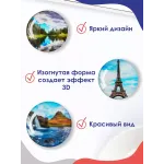 Стеклянные магниты на холодильник 3D Природа