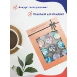 Стеклянные магниты на холодильник 3D Арт Ракушки Стеклянные магниты на холодильник 3D Арт Ракушки