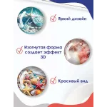 Стеклянные магниты на холодильник 3D Арт Ракушки Стеклянные магниты на холодильник 3D Арт Ракушки