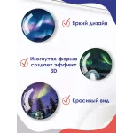 Стеклянные магниты на холодильник 3D Северное сияние