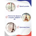 Стеклянные магниты на холодильник 3D Париж Стеклянные магниты на холодильник 3D Париж