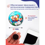 Стеклянные магниты на холодильник 3D Морские обитатели с рыбой клоуном