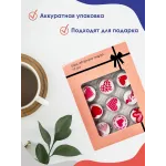 Стеклянные магниты на холодильник 3D Сердца 2