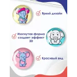 Стеклянные магниты на холодильник 3D Арт Слоники