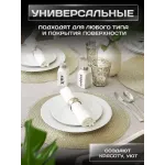 Салфетки на стол сервировочные плейсматы, ткань, темно-серый Салфетки на стол сервировочные плейсматы, ткань, темно-серый