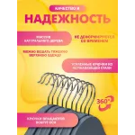 Вешалка деревянная с  перекладиной 1 шт  Серая
